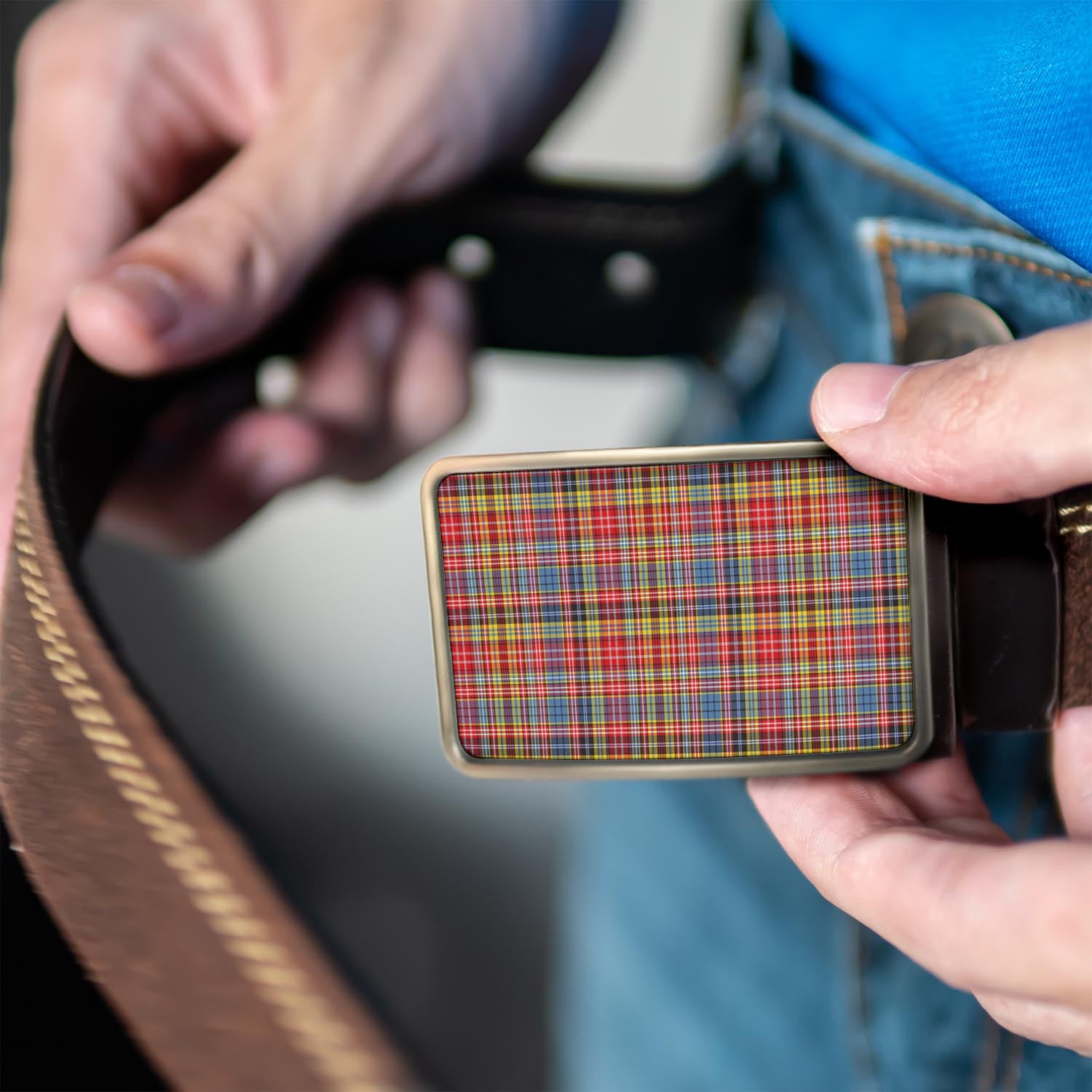 Drummond of Strathallan Modern Tartan Belt Buckles - Tartan Vibes Clothing