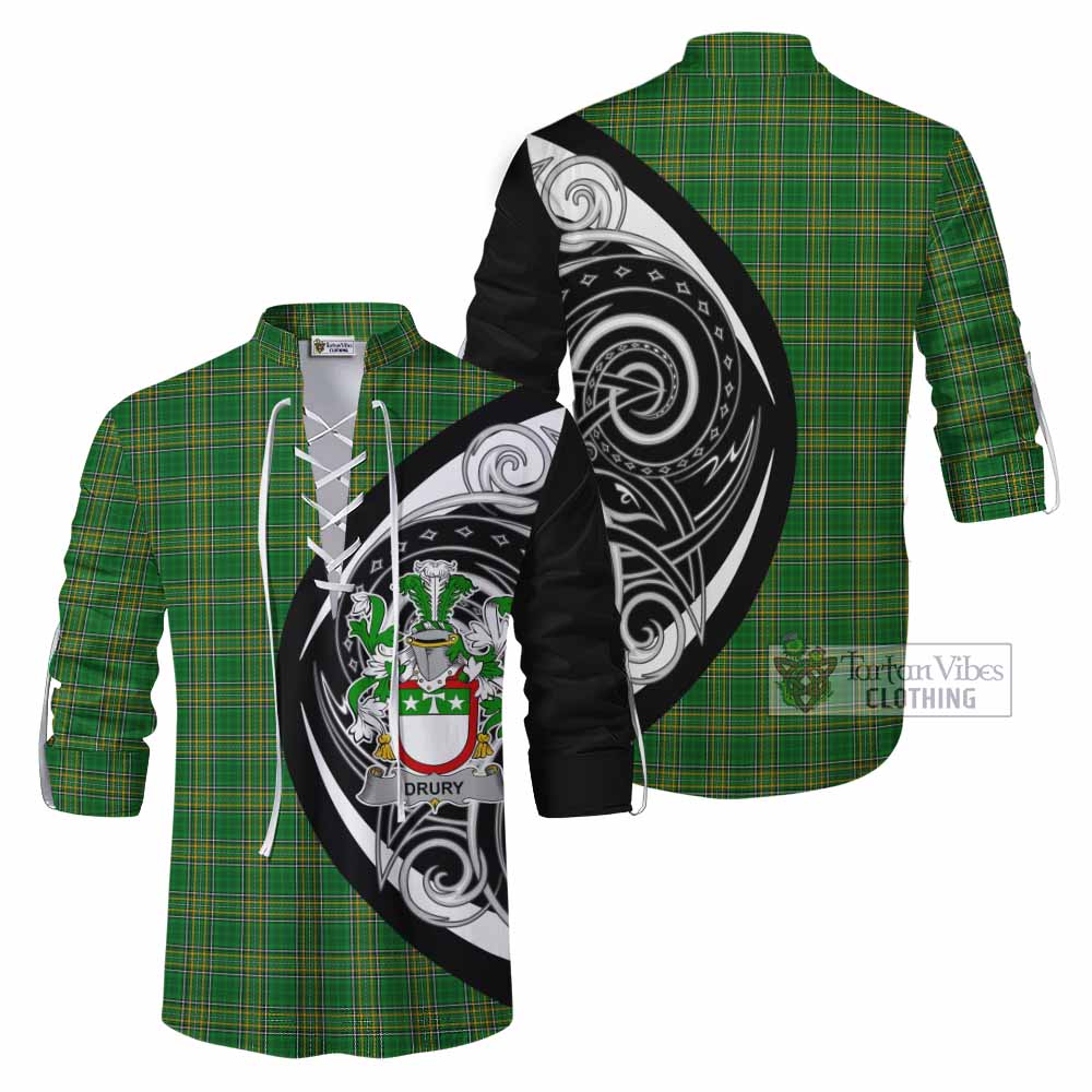 Drury Irish Clan Ghillie Kilt Shirt Celtic Circle Style - Tartan Vibes Clothing