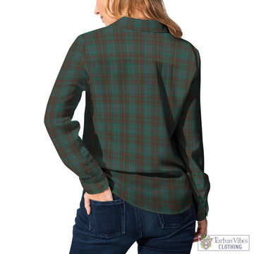 Dublin County Ireland Tartan Women's Casual Shirt