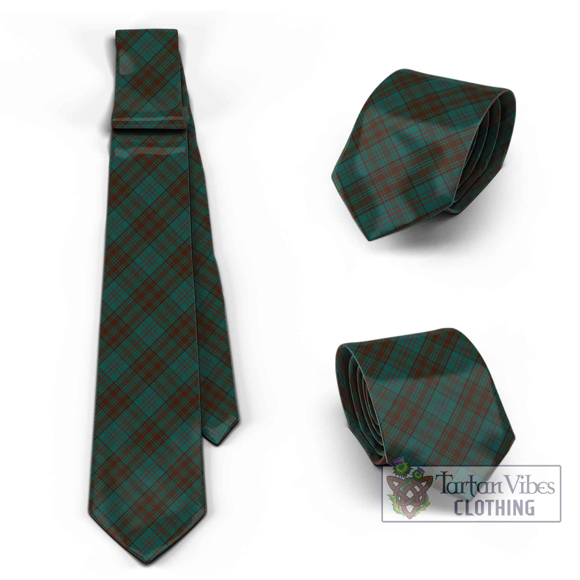 Tartan Vibes Clothing Dublin County Ireland Tartan Classic Necktie Cross Style