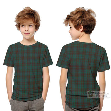 Dublin County Ireland Tartan Kid T-Shirt