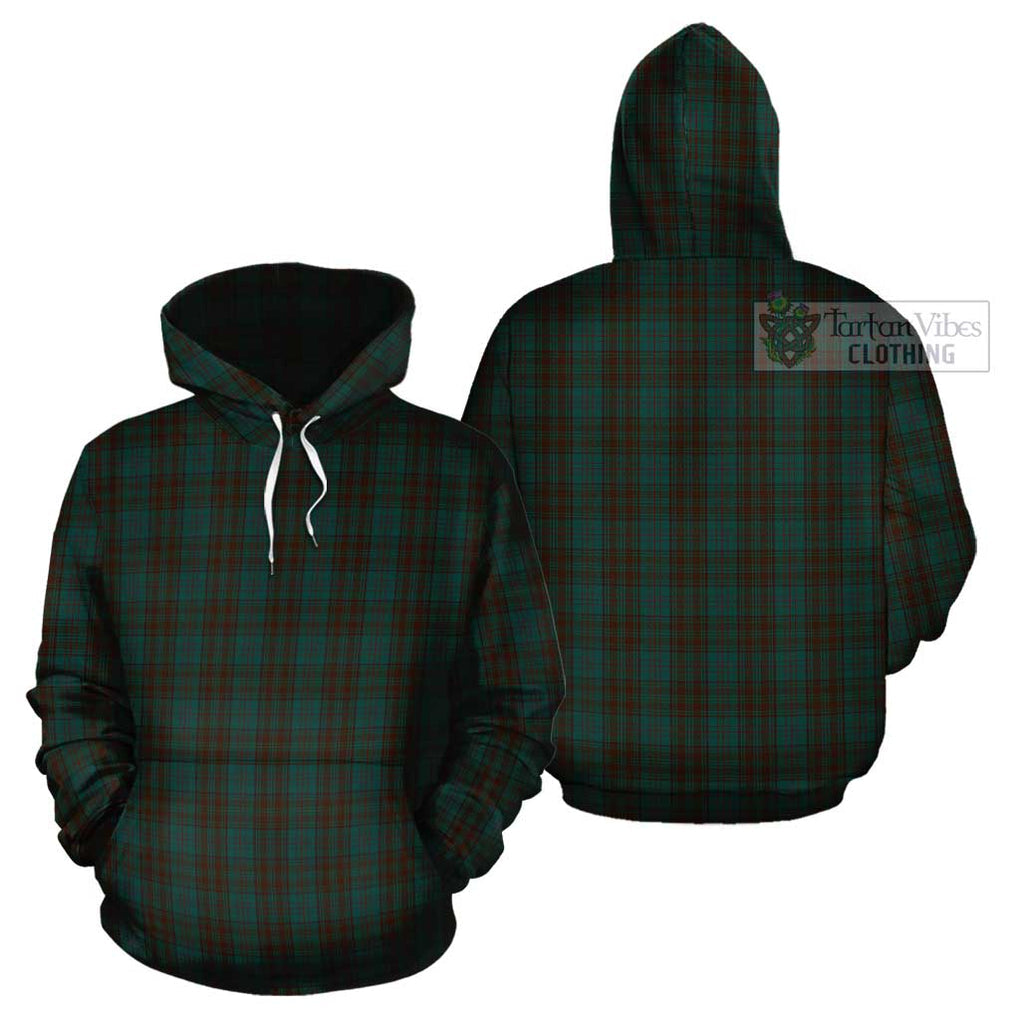 Dublin County Ireland Tartan Cotton Hoodie - Tartan Vibes Clothing