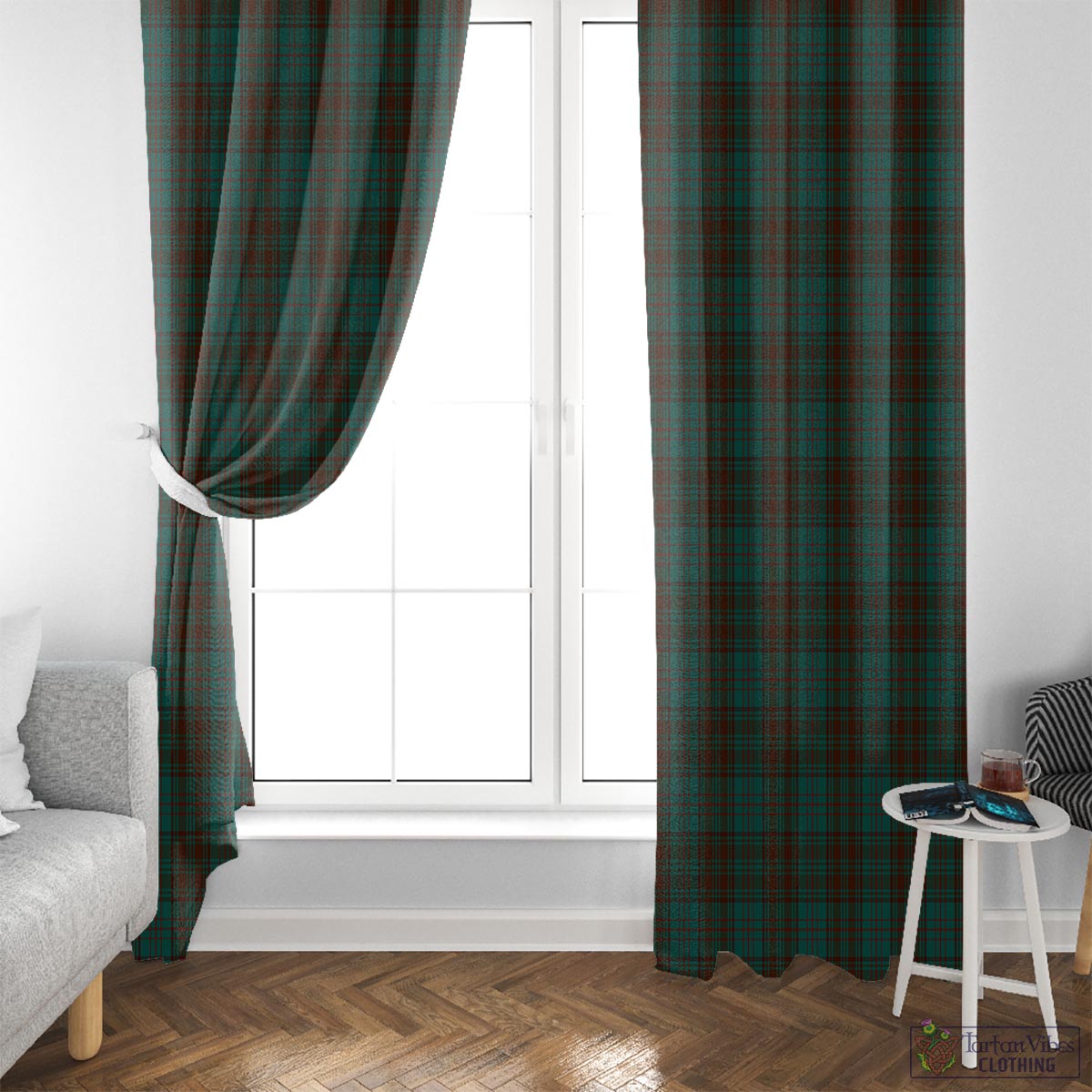 Dublin County Ireland Tartan Window Curtain