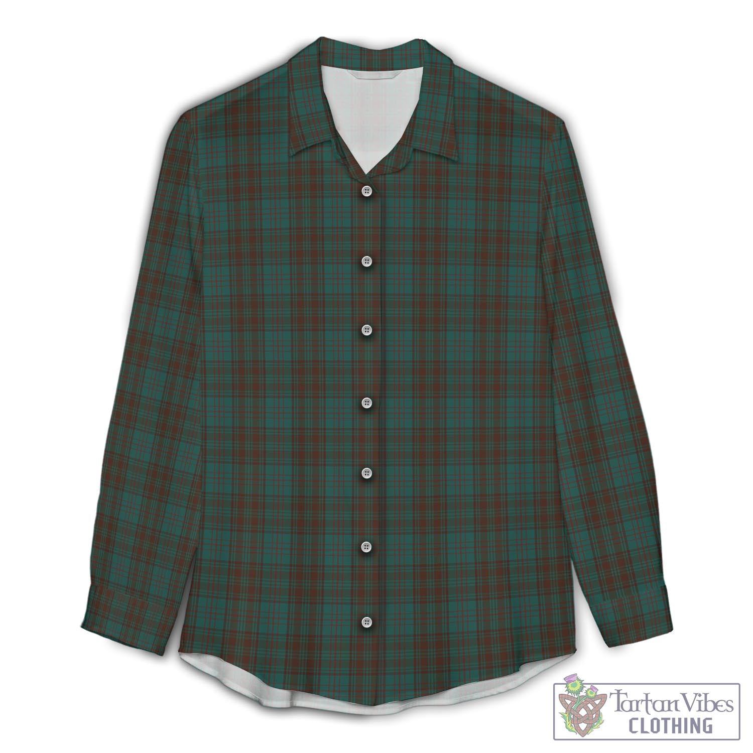 Dublin County Ireland Tartan Womens Casual Shirt