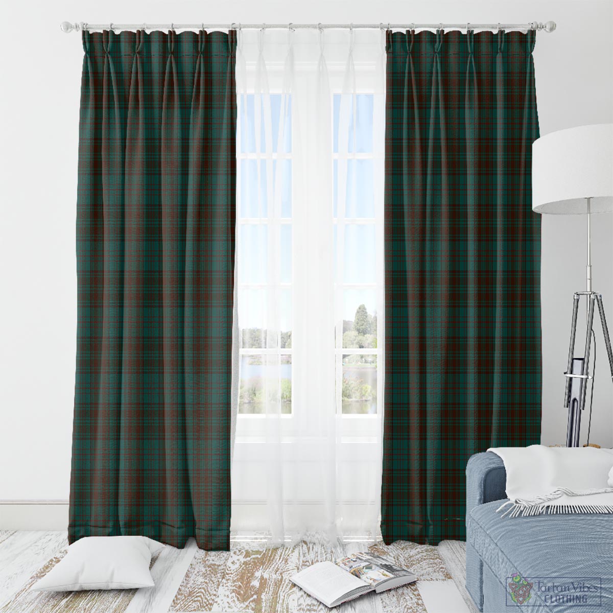 Dublin County Ireland Tartan Window Curtain