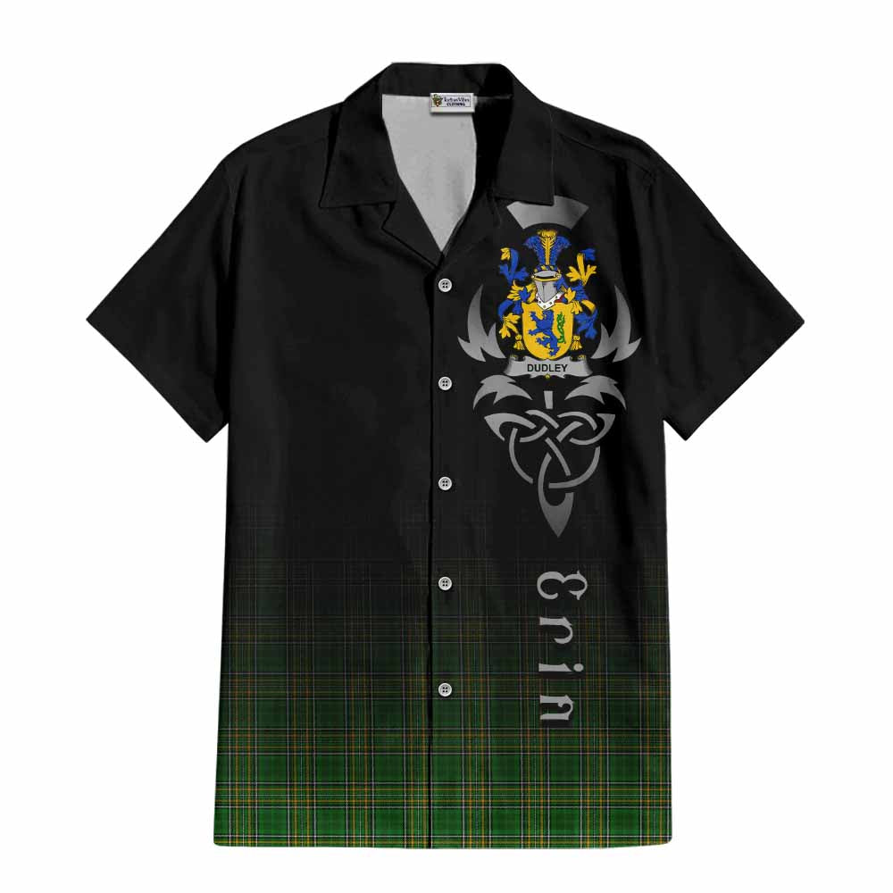 Dudley Irish Clan Hawaiian Shirt with Coat of Arms Erin Go Bragh Celtic Inspired Kid - Tartan Vibes Clothing