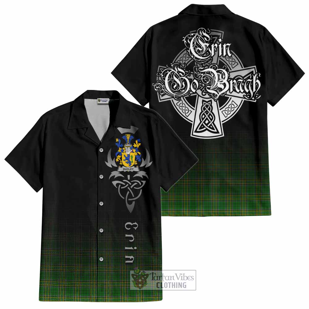 Dudley Irish Clan Hawaiian Shirt with Coat of Arms Erin Go Bragh Celtic Inspired - Tartan Vibes Clothing