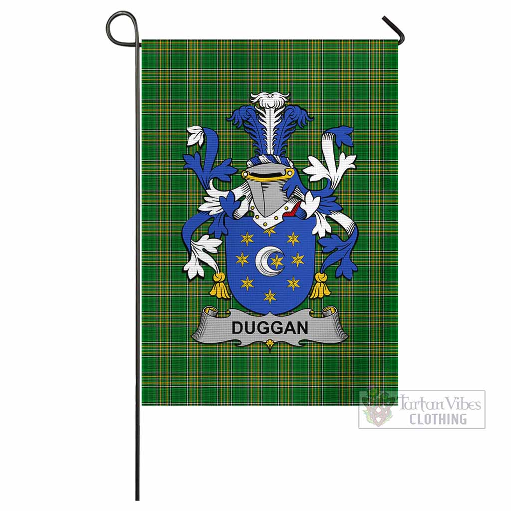 Tartan Vibes Clothing Duggan Irish Clan Flag with Coat of Arms