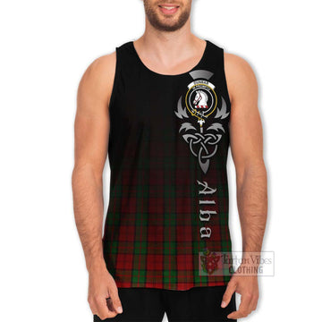 Dunbar Tartan Men's Tank Top Featuring Alba Gu Brath Family Crest Celtic Inspired