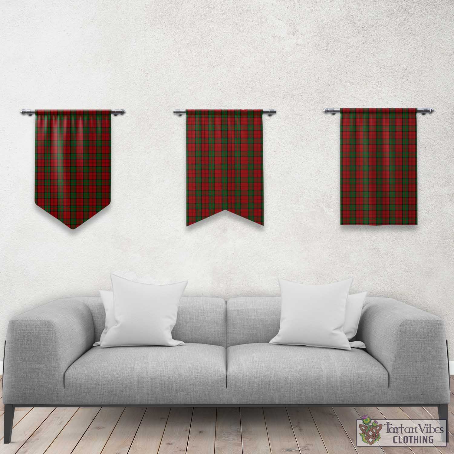 Tartan Vibes Clothing Dunbar Tartan Gonfalon, Tartan Banner