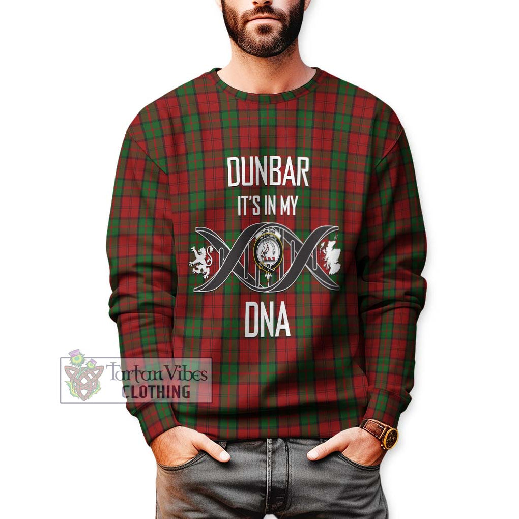 Dunbar Tartan Sweatshirt with Family Crest DNA In Me Style Unisex - Tartanvibesclothing Shop