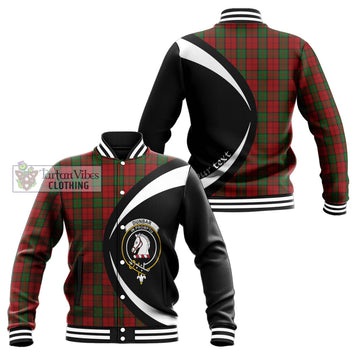 Dunbar Tartan Baseball Jacket with Family Crest Circle Style