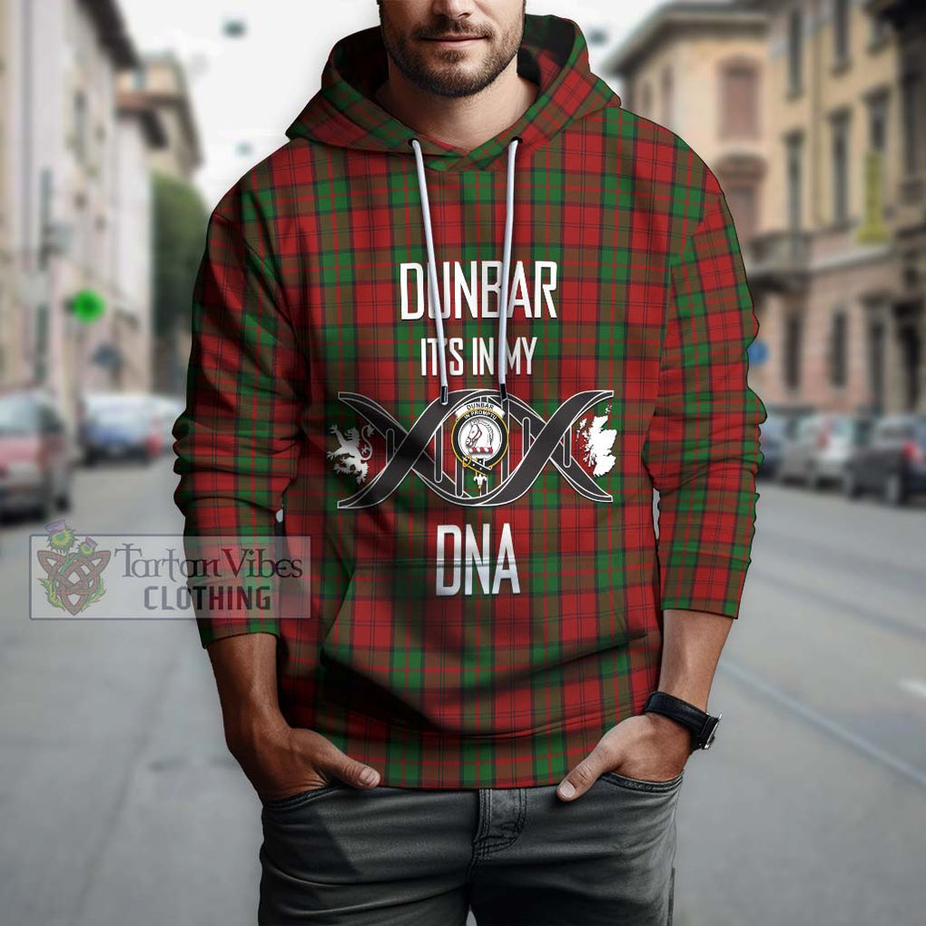 Dunbar Tartan Hoodie with Family Crest DNA In Me Style Pullover Hoodie - Tartanvibesclothing Shop