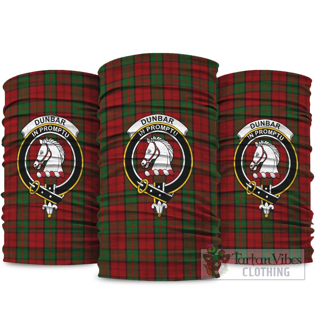 Dunbar Tartan Neck Gaiters, Tartan Bandanas, Tartan Head Band with Family Crest