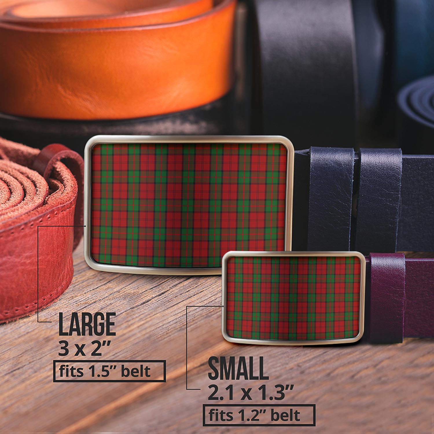 Dunbar Tartan Belt Buckles - Tartan Vibes Clothing