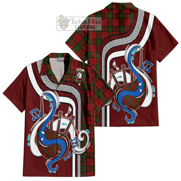 Dunbar Tartan Short Sleeve Button Shirt with Epic Bagpipe Style