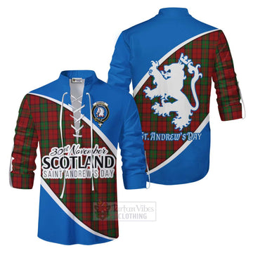 Dunbar Family Crest Tartan Ghillie Kilt Shirt Celebrate Saint Andrew's Day in Style