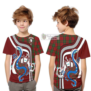 Dunbar Tartan Kid T-Shirt with Epic Bagpipe Style