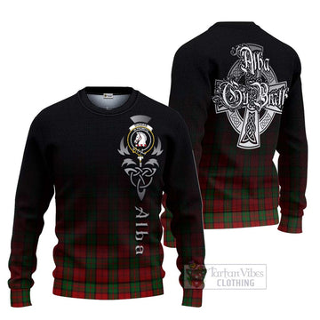 Dunbar Tartan Ugly Sweater Featuring Alba Gu Brath Family Crest Celtic Inspired