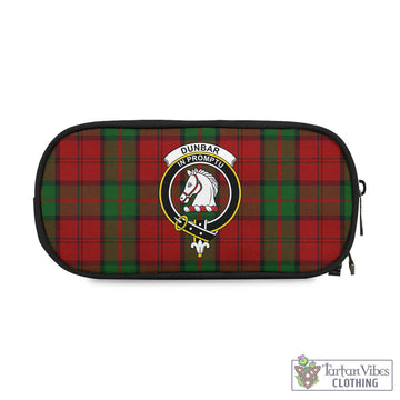 Dunbar Tartan Pen and Pencil Case with Family Crest