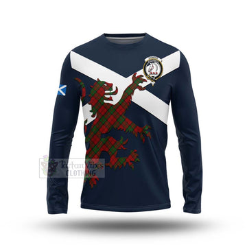 Dunbar Tartan Lion Rampant Long Sleeve T-Shirt  Proudly Display Your Heritage with Alba Gu Brath and Clan Name