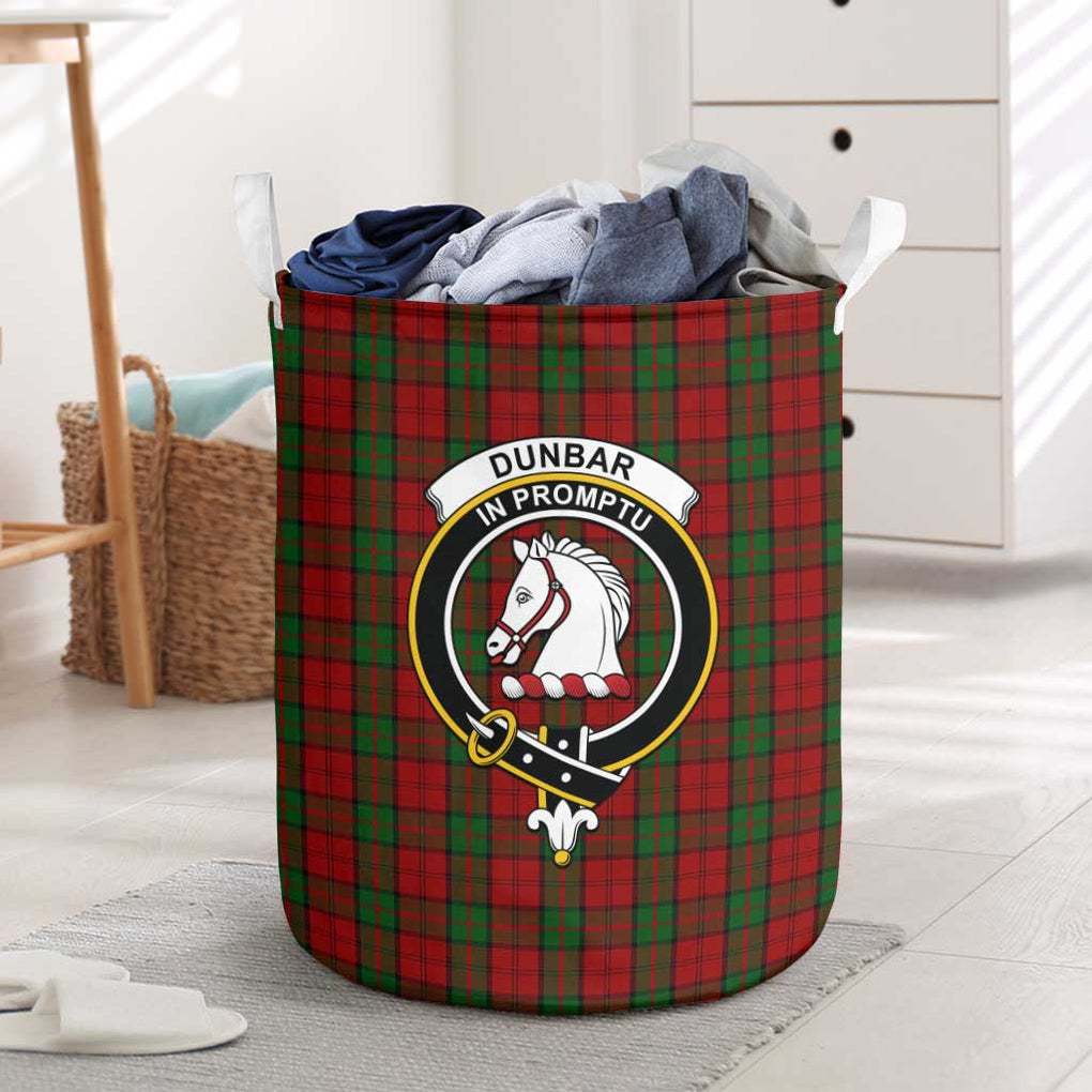 Dunbar Tartan Laundry Basket with Family Crest One Size - Tartanvibesclothing Shop