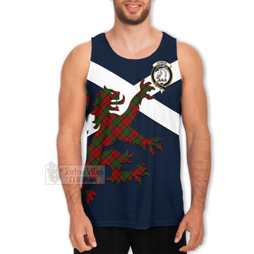 Dunbar Tartan Lion Rampant Men's Tank Top  Proudly Display Your Heritage with Alba Gu Brath and Clan Name