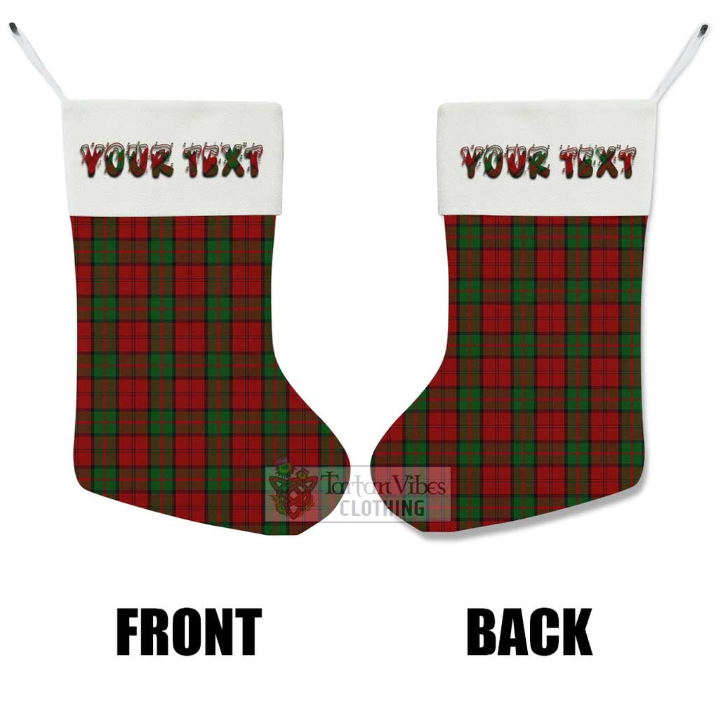 Tartan Vibes Clothing Dunbar Tartan Christmas Stocking with Personalized Text