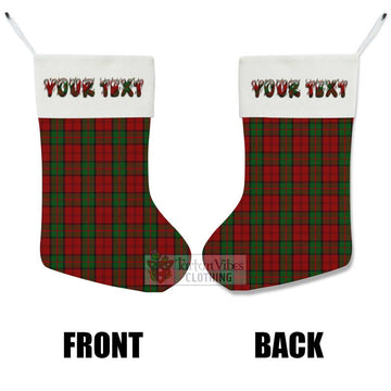 Dunbar Tartan Christmas Stocking with Personalized Text