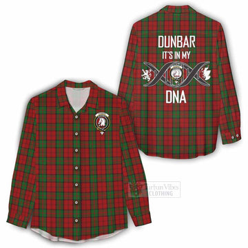 Dunbar Tartan Women's Casual Shirt with Family Crest DNA In Me Style