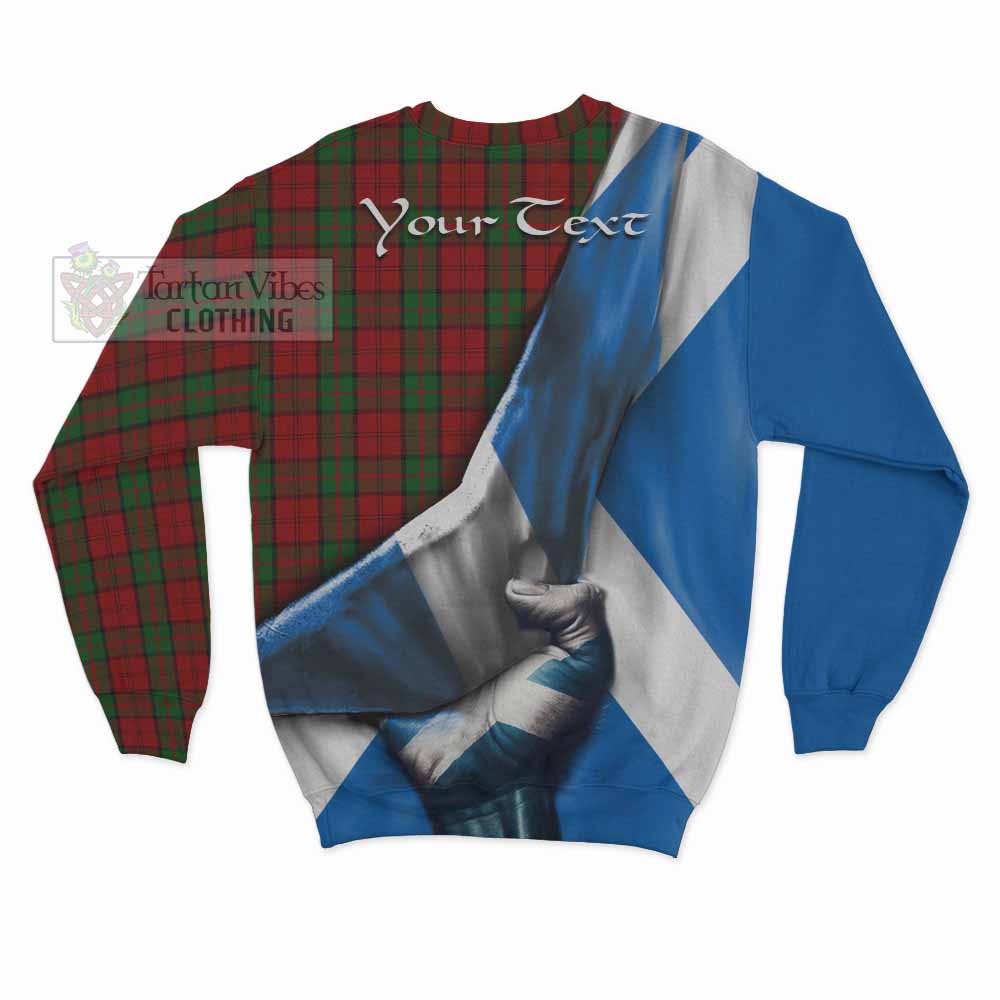 Tartan Vibes Clothing Dunbar Tartan Sweatshirt with Family Crest Scotland Patriotic Style