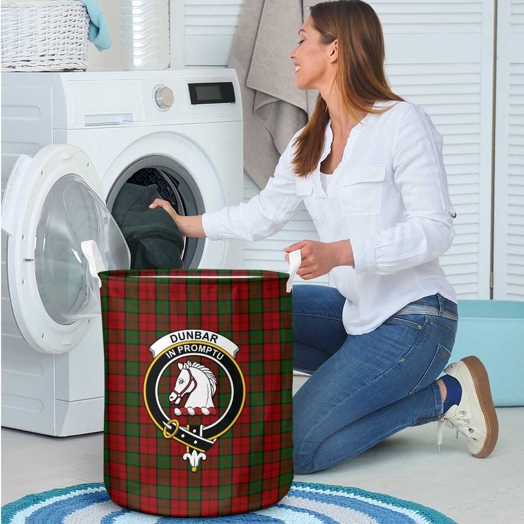 Dunbar Tartan Laundry Basket with Family Crest - Tartanvibesclothing Shop