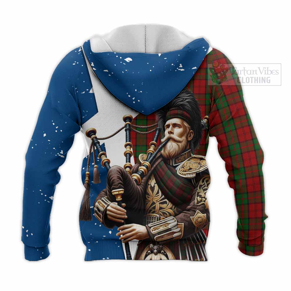 Tartan Vibes Clothing Dunbar Tartan Men's Tank Top with Family Crest Scottish Bagpiper Vibes