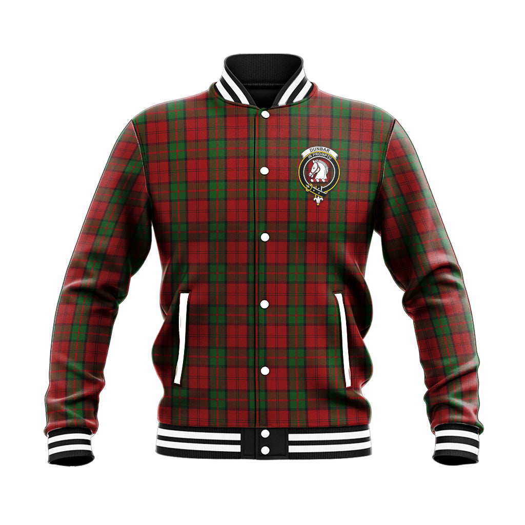 Dunbar Tartan Baseball Jacket with Family Crest - Tartan Vibes Clothing