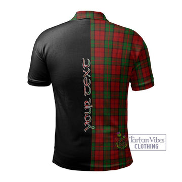 Dunbar Tartan Polo Shirt with Family Crest and Half Of Me Style