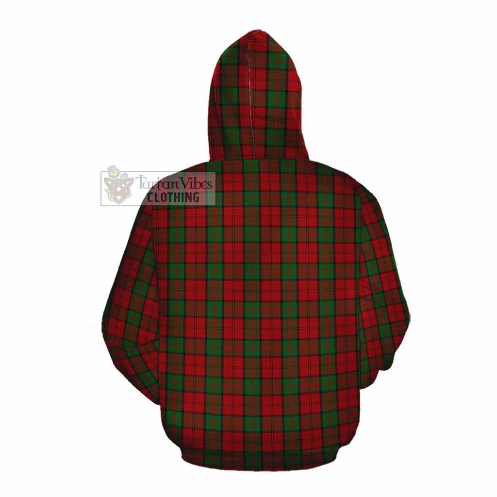 Tartan Vibes Clothing Dunbar Tartan Cotton Hoodie with Family Crest DNA In Me Style