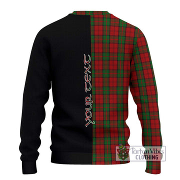 Dunbar Tartan Ugly Sweater with Family Crest and Half Of Me Style