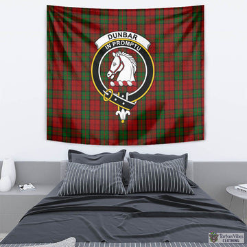 Dunbar Tartan Tapestry Wall Hanging and Home Decor for Room with Family Crest