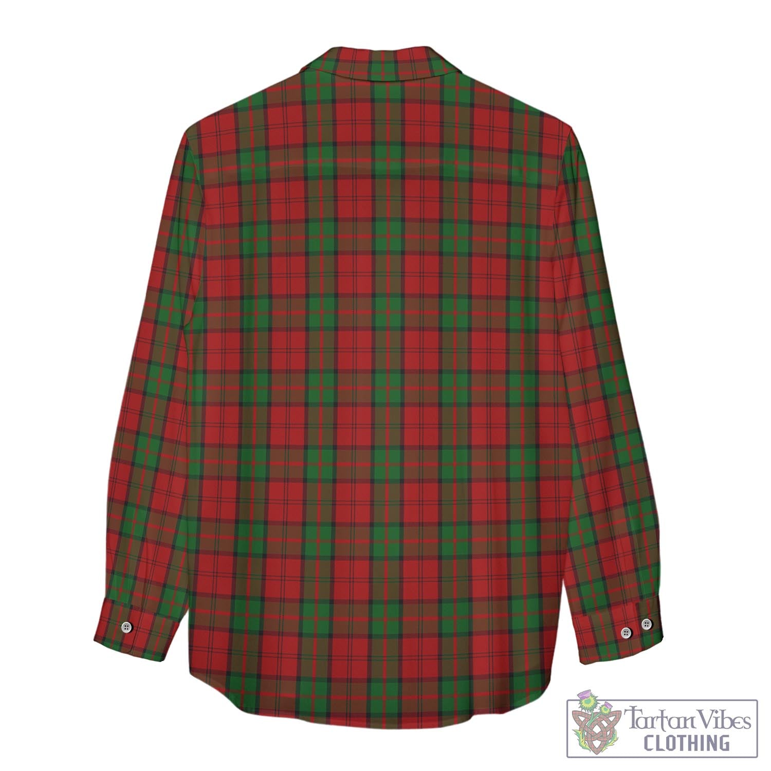 Tartan Vibes Clothing Dunbar Tartan Womens Casual Shirt with Family Crest