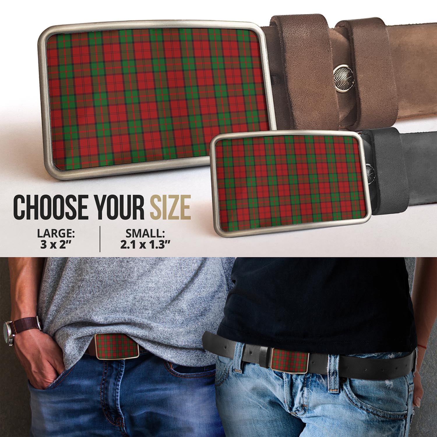 Dunbar Tartan Belt Buckles - Tartan Vibes Clothing