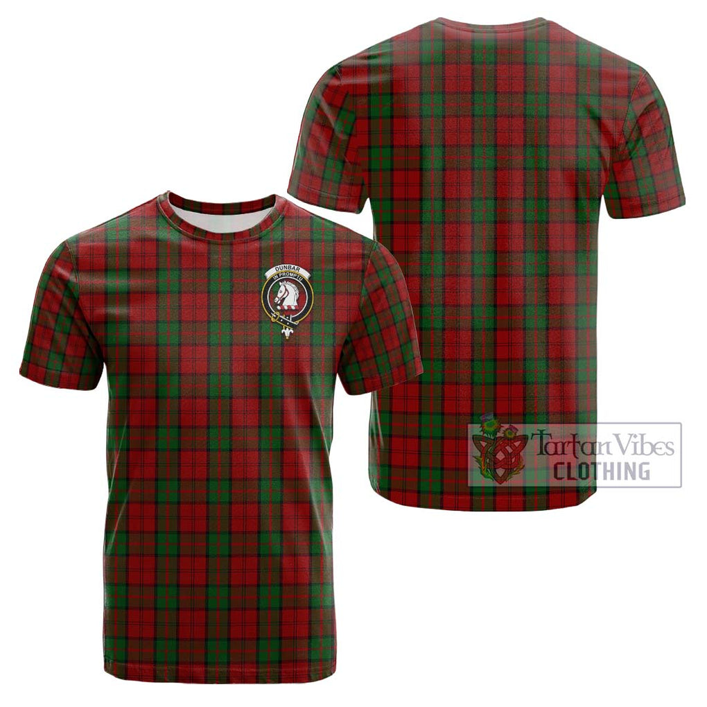 Dunbar Tartan Cotton T-Shirt with Family Crest Kid's Shirt - Tartanvibesclothing Shop