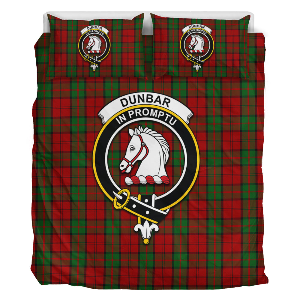 Dunbar Tartan Bedding Set with Family Crest - Tartan Vibes Clothing