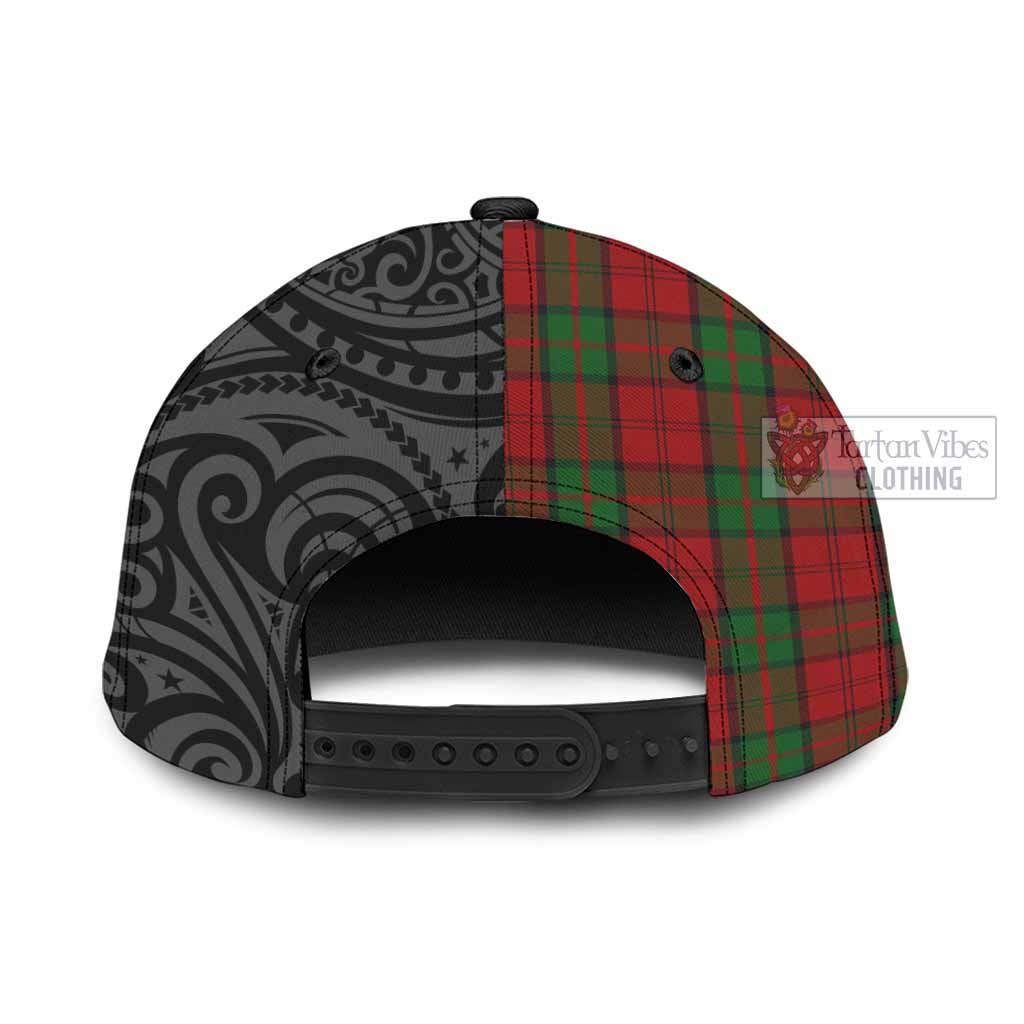 Tartan Vibes Clothing Dunbar Tartan Classic Cap with New Zealand Silver Fern Half Style