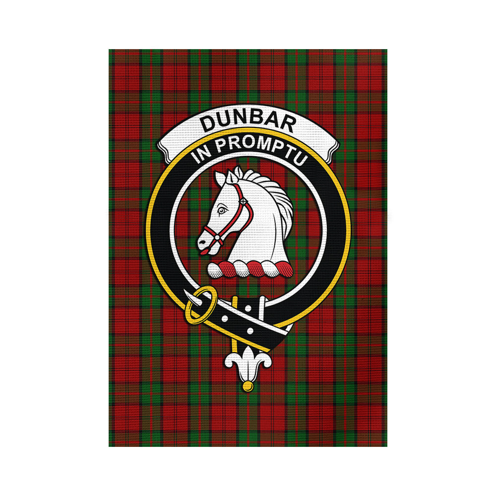 Dunbar Tartan Flag with Family Crest - Tartan Vibes Clothing