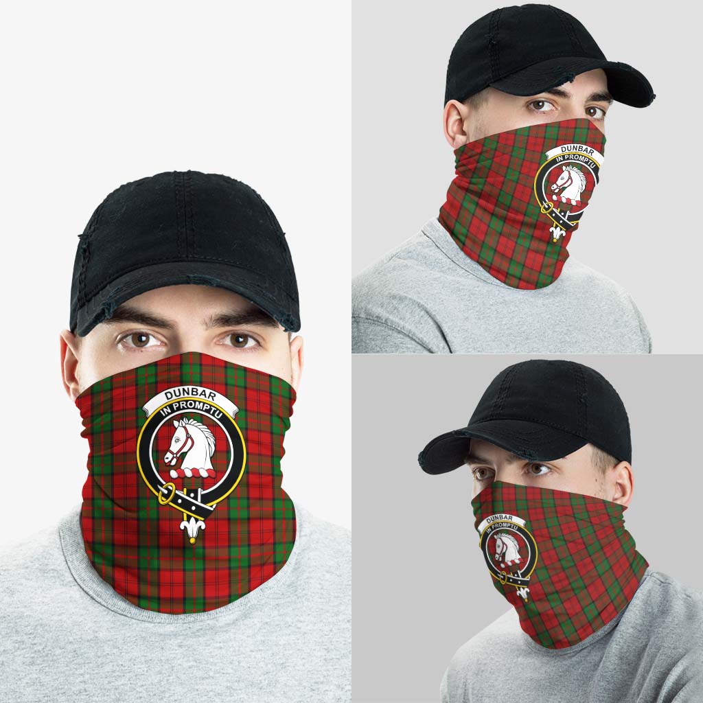 Dunbar Tartan Neck Gaiters, Tartan Bandanas, Tartan Head Band with Family Crest