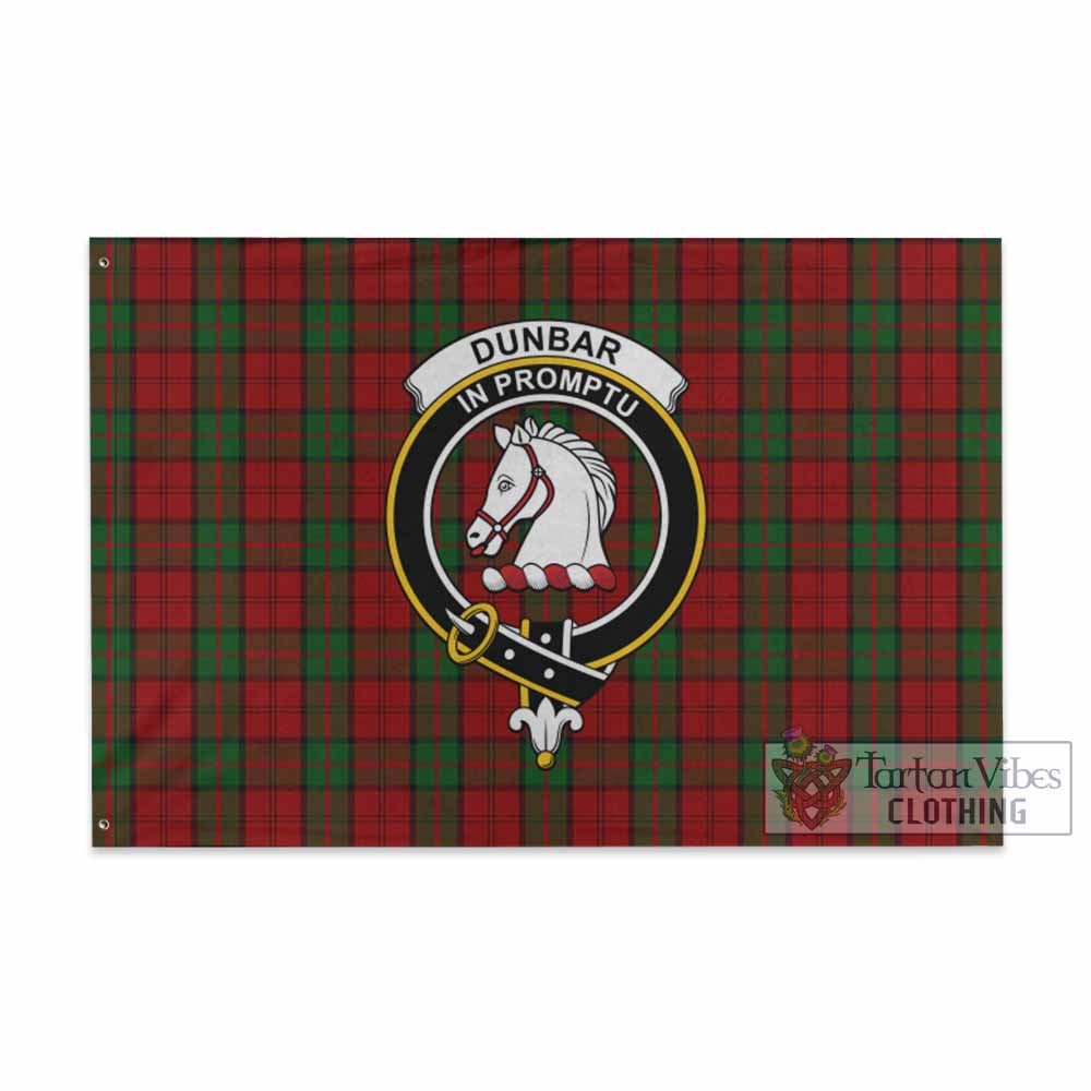 Dunbar Tartan House Flag with Family Crest - Tartan Vibes Clothing