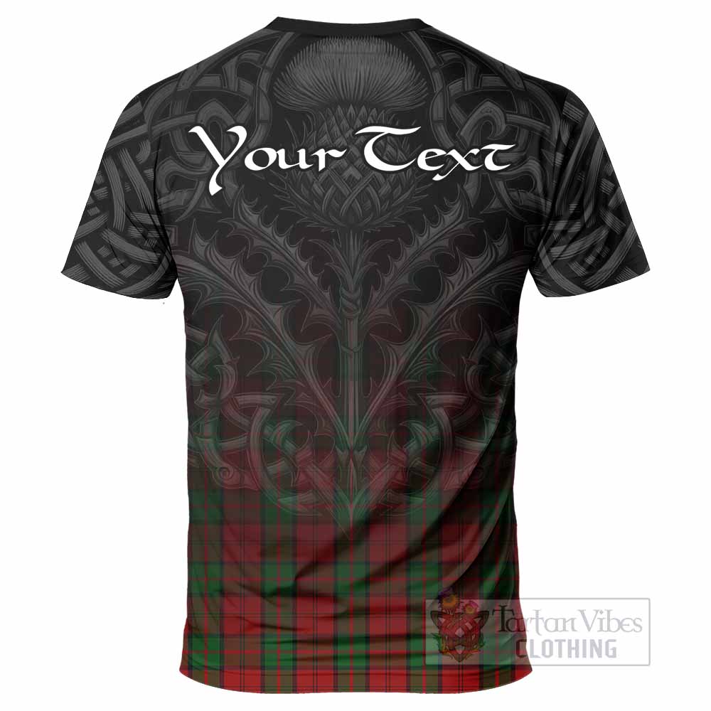 Tartan Vibes Clothing Dunbar Tartan T-Shirt with Family Crest Celtic Thistle Vibes