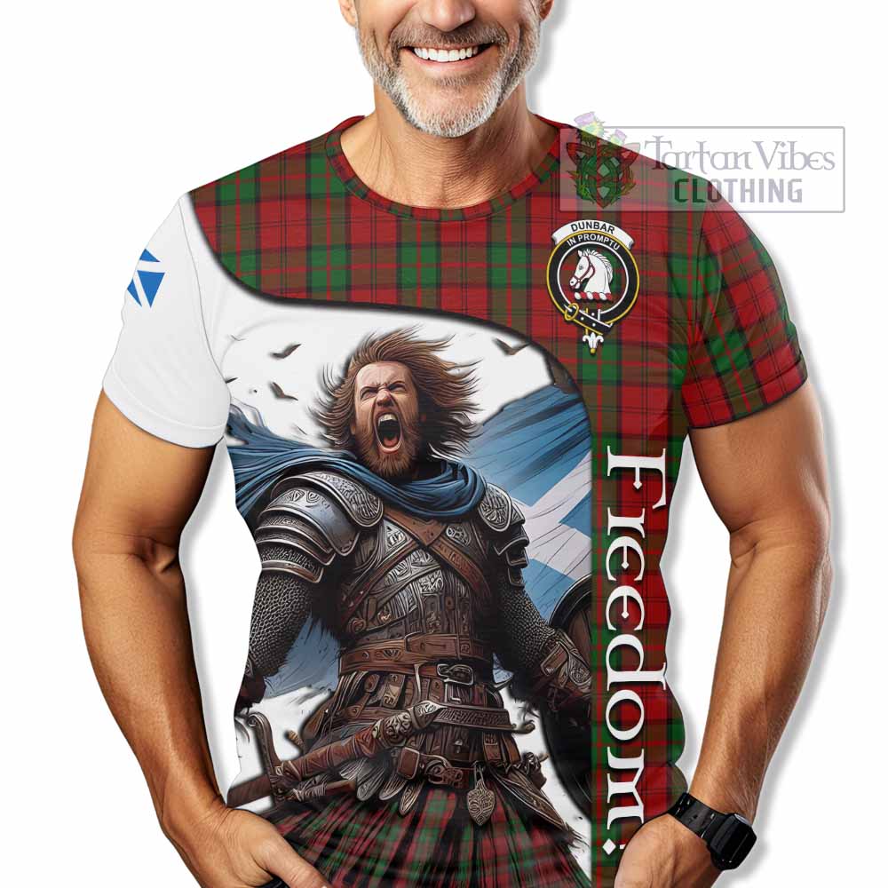 Dunbar Crest Tartan T-Shirt Inspired by the Freedom of Scottish Warrior