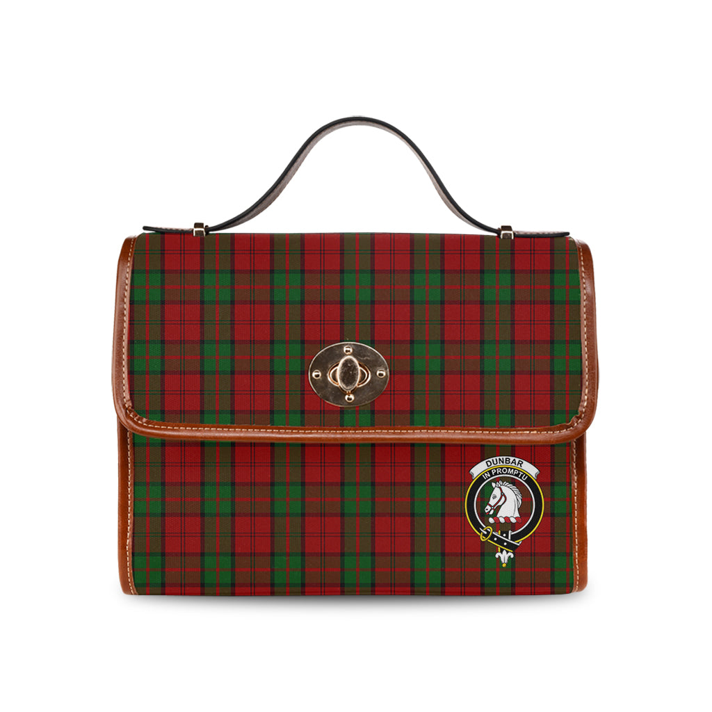 dunbar-tartan-leather-strap-waterproof-canvas-bag-with-family-crest