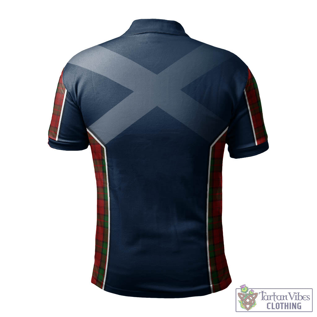 Tartan Vibes Clothing Dunbar Tartan Men's Polo Shirt with Family Crest and Lion Rampant Vibes Sport Style